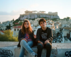 un voyage à Athenes avec ses enfants